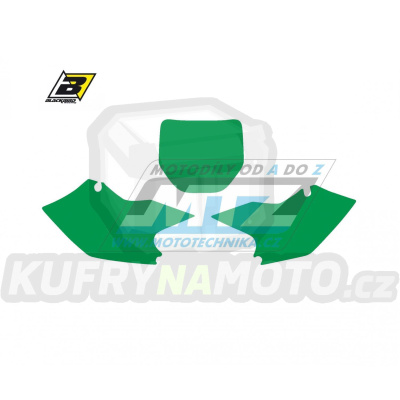Polepy číslových tabulek (vystřižené) - Suzuki RMZ250 / 04-06 - barva zelená