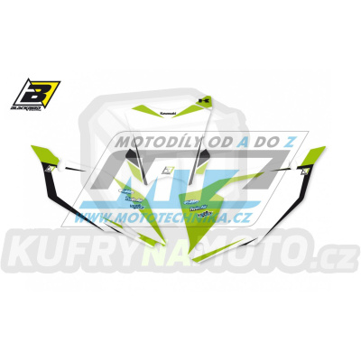 Polepy číslových tabulek (vystřižené) - Kawasaki KXF250 / 21-23 + KXF450 / 19-23 - typ polepů Dream4