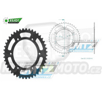 Rozeta ocelová (převodník) 0808-43zubů ESJOT 50-32041-43 - Kawasaki KLX400 + Suzuki DR250 + DR350 + DRZ250 + DRZ400 + RM100 + RM125 + RM250 + RMX250 + RMZ250 + RMZ450 + RMX450 + TSR125 + TSR200