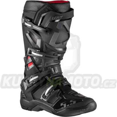 LEATT boty CROSS GPX 5.5 FLEXLOCK BOOTS black barva černá velikost 42