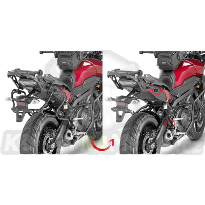 Montážní sada držák – nosič kufru bočních Givi Yamaha MT – 09 850 Tracer 2015 – 2017 G862- PLXR 2122