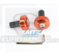 Koncovky/závaží řidítek Alloy - oranžové (pro vnitřní průměr řidítek ¤13mm)