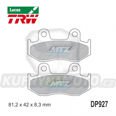 Destičky brzdové DP927-LU TRW Lucas MCB746 - směs Allround