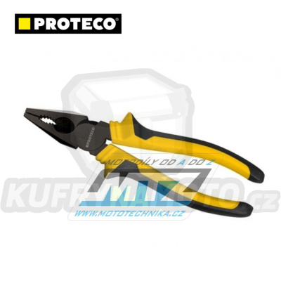 Kleště kombinované 180mm s dvouplastovou rukojetí a vyoseným čepem - Proteco