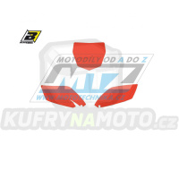 Polepy číslových tabulek (vystřižené) - Yamaha YZF250 / 10-13 - barva červená