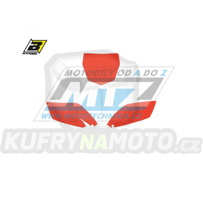 Polepy číslových tabulek (vystřižené) - Yamaha YZF250 / 10-13 - barva červená
