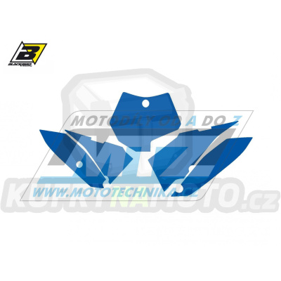 Polepy číslových tabulek (vystřižené) - KTM 65SX / 09-15 - barva modrá