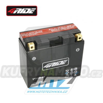 Baterie (akumulátor motocyklový) 4RIDE YT12B-BS (12V-10Ah)