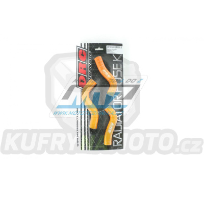 Hadice chladiče DRC RADIATOR HOSE KIT - DRC D47-01-837 - KTM 250SXF / 07-10 - oranžové (sada 3ks)