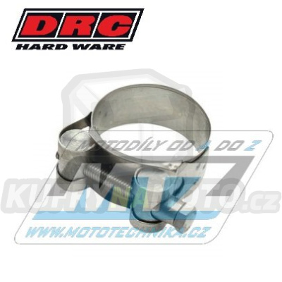 Klema výfuku Nerez - DRC STAINLESS EXHAUST CLAMP - DRC D31-32-360 - pro průměr 36-39mm