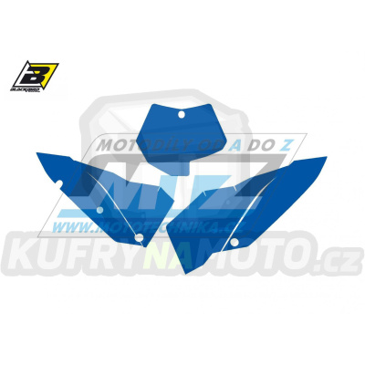 Polepy číslových tabulek (vystřižené) - KTM SX+SXF / 07-10 - barva modrá