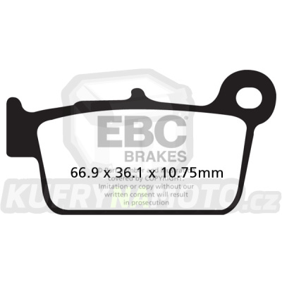 Brzdové destičky EBC FA367TT