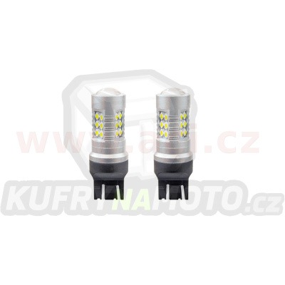 LED žárovka 12V/24V 1157 CAN-BUS 24x SMD 3030 T20 7443 21/5W bílá 5600k sada 2 ks
