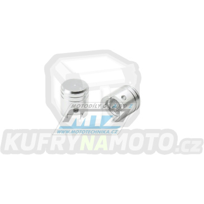 Čepičky ventilku PISTON I - barva stříbrná