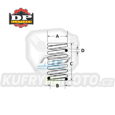Pružiny spojkové (sada) DP-Clutches - Suzuki DR250 / 90-95 + DR350 / 90-99 + RM250 / 86-87 + LT250R / 87-92 + LT500R / 87-91