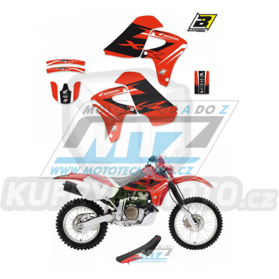 Polepy s potahem sedla (sada polepů a potah sedla Dream) - Honda XR650R / 00-09 - typ polepů Dream4