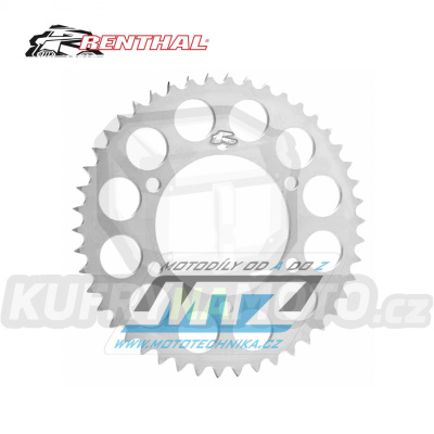 Rozeta řetězová (převodník) Dural 0488-42zubů Renthal 184A-530-42T - Kawasaki GPZ550 Unitrack + GPZ400 + KZ550 + KZ650 + KZ750 + KZ1000 + Z550 + Z650 + Z750 + ZR550 + ZR400 + Z650SR + ZXR750 + ZX9R Ninja + ZRX1200 + ZX12R Ninja + ZZR1200 Ninja