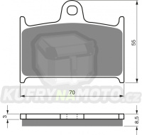 Přední brzdové destičky Goldfren NISSIN 4 Piston Caliper  směs AD - akce