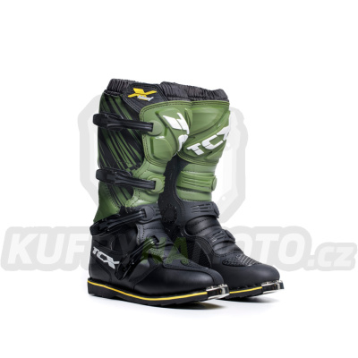 Moto boty TCX X-BLAST černo/zeleno/žluté