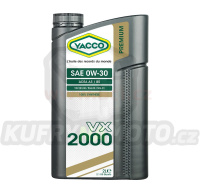 Motorový olej YACCO VX 2000 0W30, 2 L