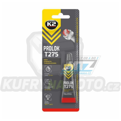 Lepidlo (fixátor) šroubových spojů K2-PROLOK HIGH-275 (obsah 6ml)
