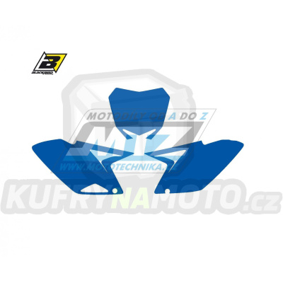 Polepy číslových tabulek (vystřižené) - Suzuki RMZ250 / 10-18 - barva modrá