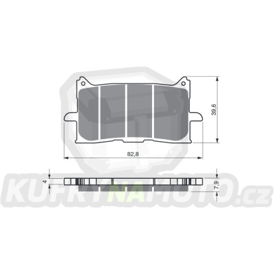 Brzdové destičky GOLDFREN 379 S33 STREET FRONT