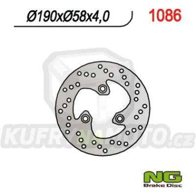 Brzdový kotouč moto NG 1086