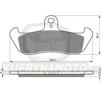 Přední brzdové destičky Goldfren YAMAHA TDR 125 (3HS1/3XDO/3HS3/3XD01) 1989-1993 směs AD - akce