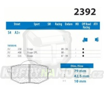 Brzdové destičky CL 2392 S4-2392S4- výprodej