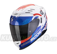 Moto přilba SCORPION EXO-520 EVO AIR TITAN bílo/modro/červená