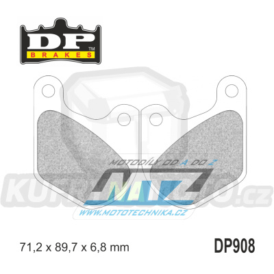 Destičky brzdové DP908 - DP BRAKES směs Premium Sinter OEM