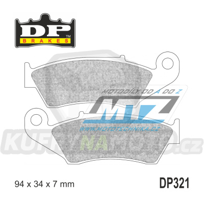 Destičky brzdové DP321-SDP DP Brakes - směs SDP PRO-MX