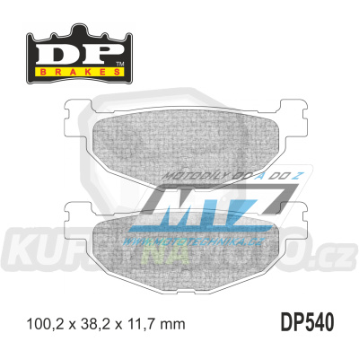 Destičky brzdové DP540 - DP BRAKES směs Premium Sinter OEM