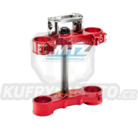 Triple-Clamp &quot;brýle&quot; kompletní včetně klem ZETA ZE14-1255 - Honda CRF250L - červené