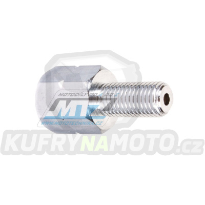 Adaptér zrcátka 10mm Pravý závit vnější / 8mm Levý závit vnitřní (barva stříbrná/chrom)
