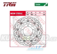Kotouč brzdový plovoucí TRW MSW270 (320/105/5D) - zubatý design - Aprilia SXV450 / 05-09 + SXV550 / 06-10