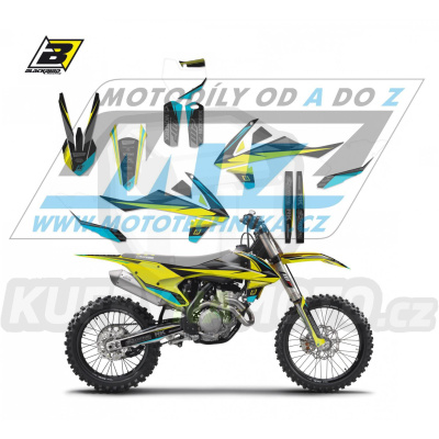 Polepy na motocykl (sada polepů Graphics) KTM EXC+EXCF / 17-19 + SX+SXF / 16-18 - typ polepů Stealth Fluo