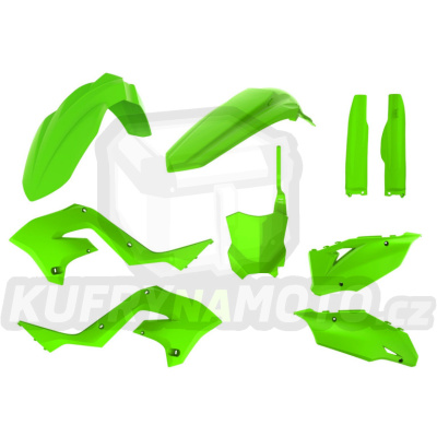 Sada plastů POLISPORT restyling lime green