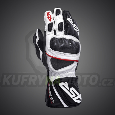 4SR moto rukavice SPORT CUP PLUS WHITE