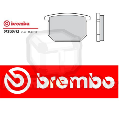 Brzdové destičky Brembo SUZUKI GT ET, T, LT, ST 1100 r.v. Od 80 -  směs Originál Přední