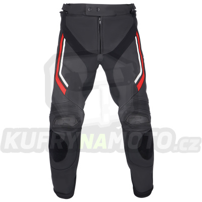 Moto kalhoty RICHA MATRIX 2  čeno/červeno/bílo kožené