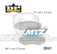 Destičky brzdové DP411 - DP BRAKES směs Premium Sinter OEM