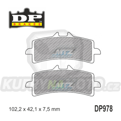 Destičky brzdové DP978 - DP BRAKES směs Premium Sinter OEM