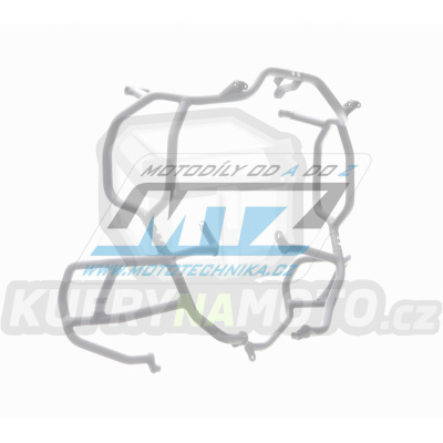 Padací rám Dual Sport Crash Bar - BMW R1200GS Adventure / 19-24 - barva stříbrná Ice Polished
