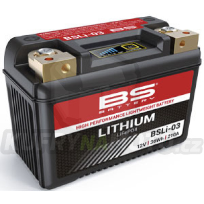 Lithiová motocyklová baterie BS-BATTERY BSLI-03