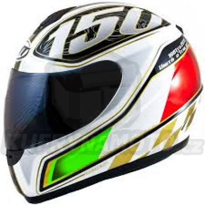 Přilba MT integrální THUNDER ITALIA barva bílá/černá/červená/zelená velikost XS