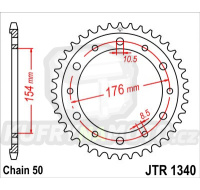Řetězová rozeta JT HONDA VFR 800 X Crossrunner 2011-2015 45 zubů, řetěz 530 - akce