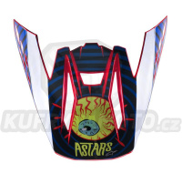 kšilt pro přilby S-M5 SOLAR FLARE, ALPINESTARS (černá/modrá/červená fluo/žlutá fluo)