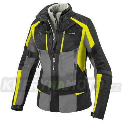 bunda 4SEASON EVO dámská, SPIDI (černá/šedá/fluo žlutá)